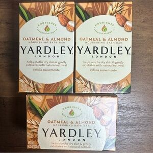 Yardley London Oatmeal And Almond Bath Soap Bar 3pk Perfect For Sensitive Skin